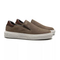 SLIP-ON MASCULINO CASUAL EM COURO MARROM - CAFÉ