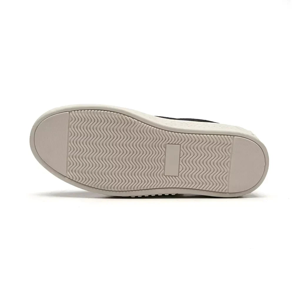 TÊNIS MASCULINO CASUAL EM COURO AZUL - OFF WHITE