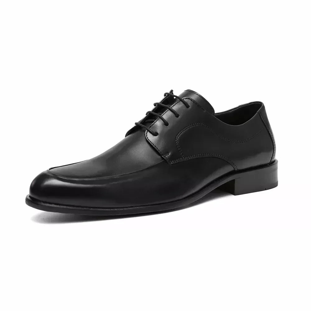 Sapato Derby Masculino Social Em Couro - PRETO