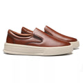 SLIP-ON MASCULINO CASUAL EM COURO MARROM - HAVANA