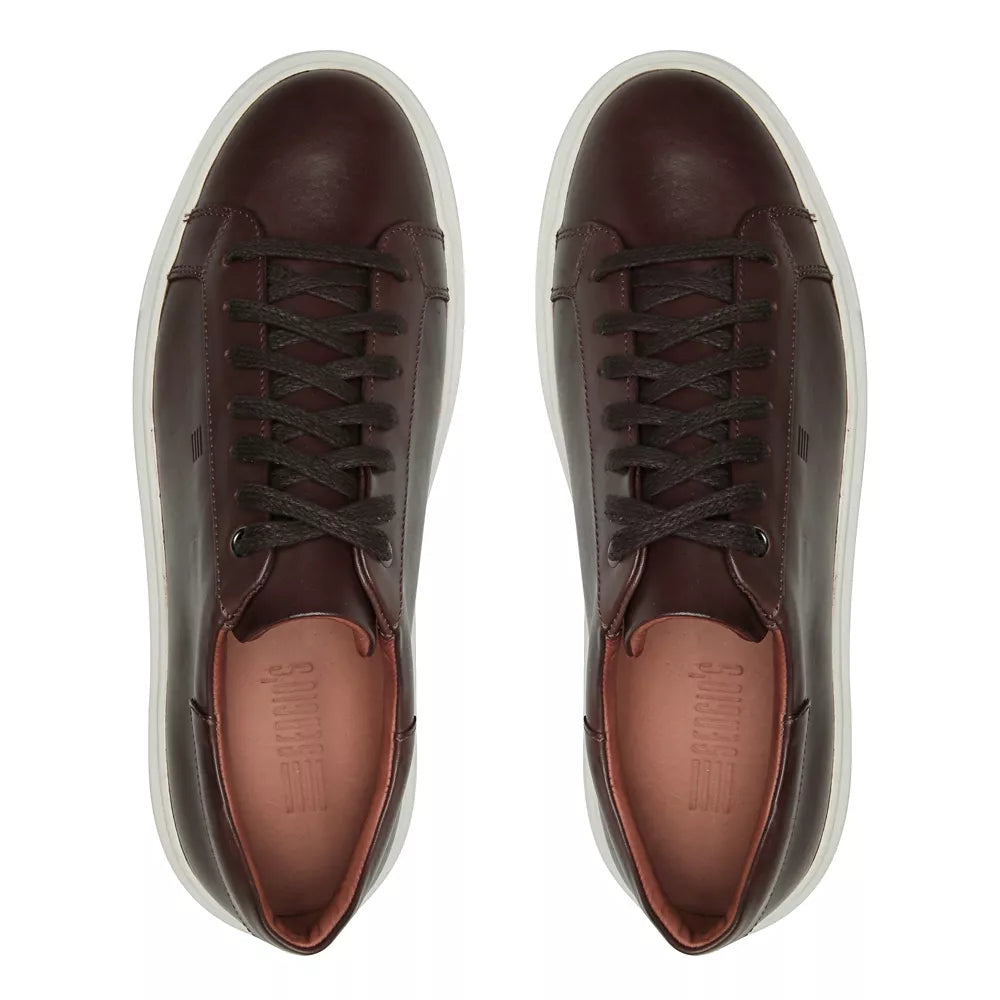 TÊNIS MASCULINO CASUAL EM COURO MARROM - MALBEC