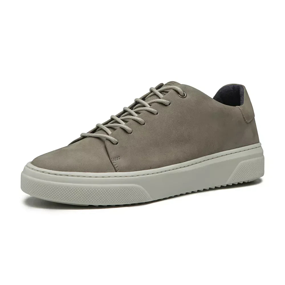 TÊNIS MASCULINO CASUAL EM COURO - CINZA