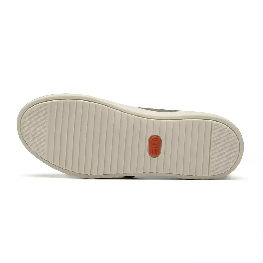 TÊNIS MASCULINO CASUAL EM COURO - CINZA