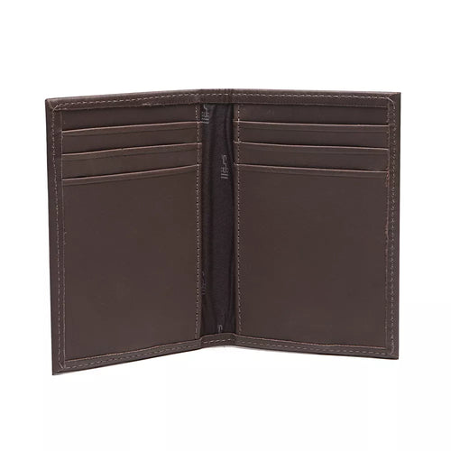 Carteira Masculina Em Couro Marrom - JADE/CAFE