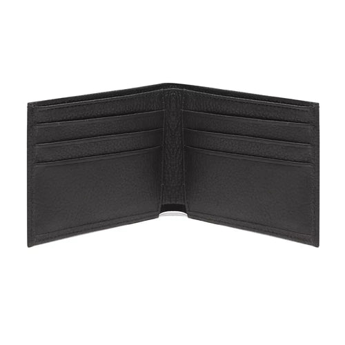 CARTEIRA MASCULINA EM COURO PRETO