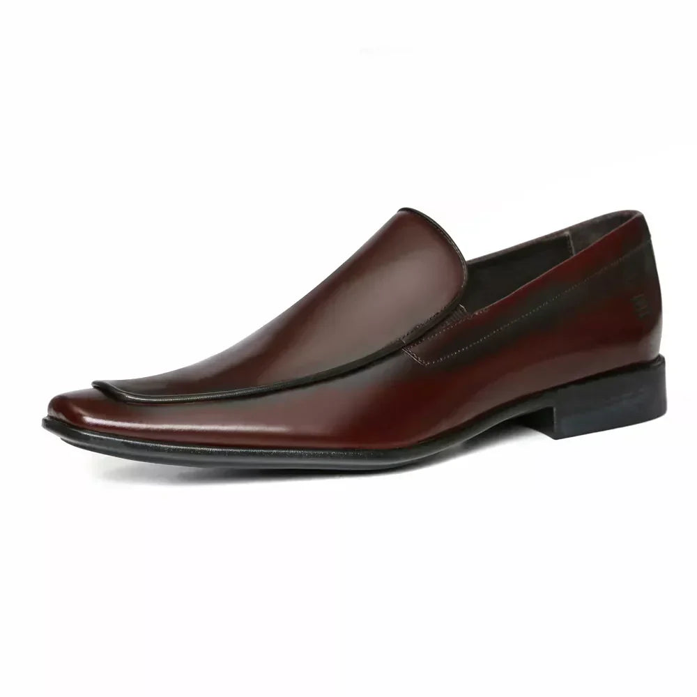 SAPATO MOCASSIM MASCULINO SOCIAL EM COURO MARROM - CAFE