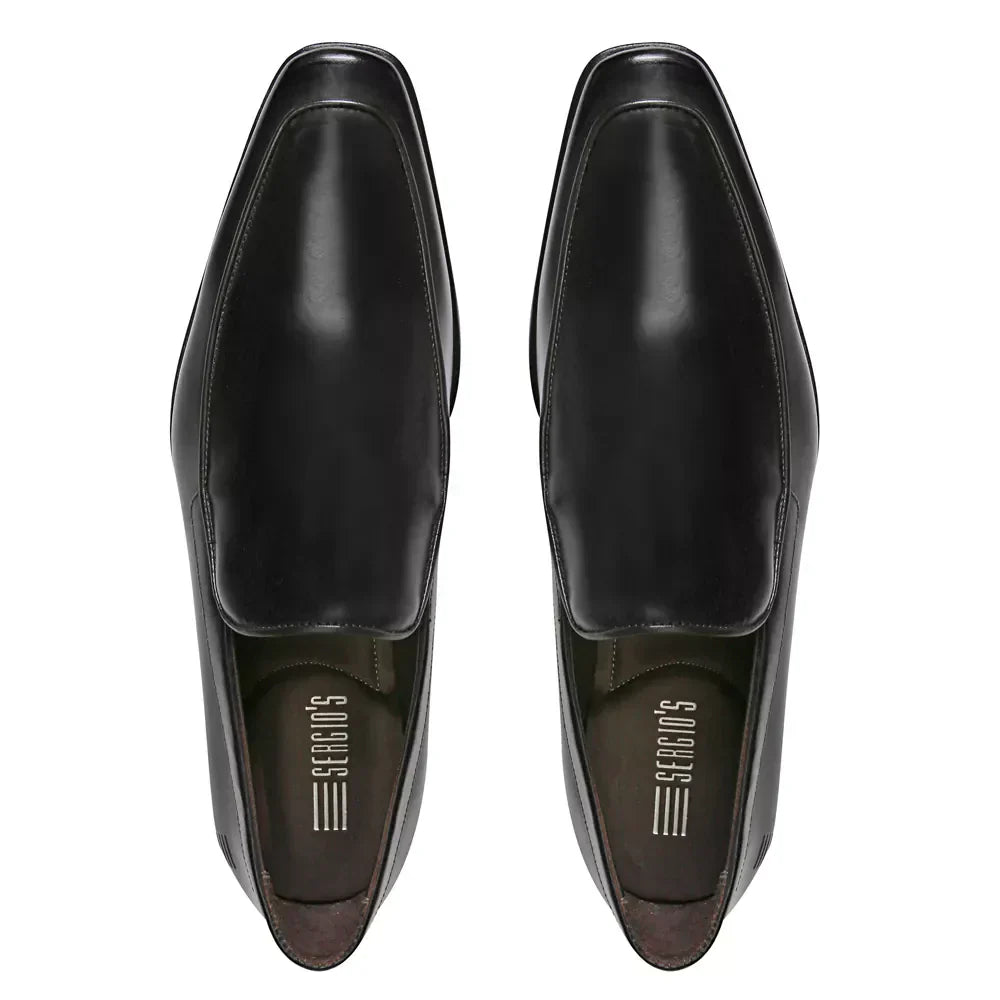 SAPATO MOCASSIM MASCULINO SOCIAL EM COURO - PRETO