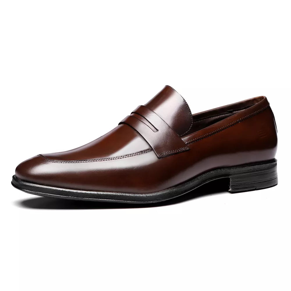Sapato Penny Loafer Masculino Social Em Couro - BROWN