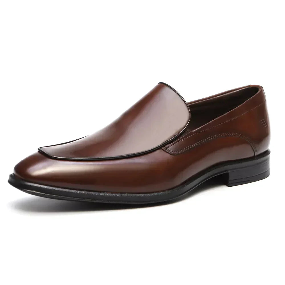 Sapato Mocassim Masculino Social Em Couro Marrom - CAFE
