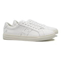 TÊNIS MASCULINO CASUAL EM COURO BRANCO COM CONFORTO - WHITE