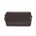 NECESSAIRE MASCULINA EM COURO MARROM - CAFÉ