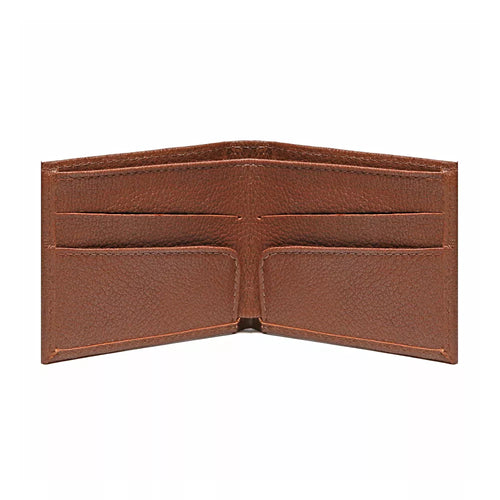 CARTEIRA MASCULINA EM COURO MARROM - WHISKY