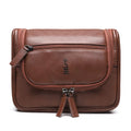 NECESSAIRE MASCULINA EM COURO MARROM - WHISKY