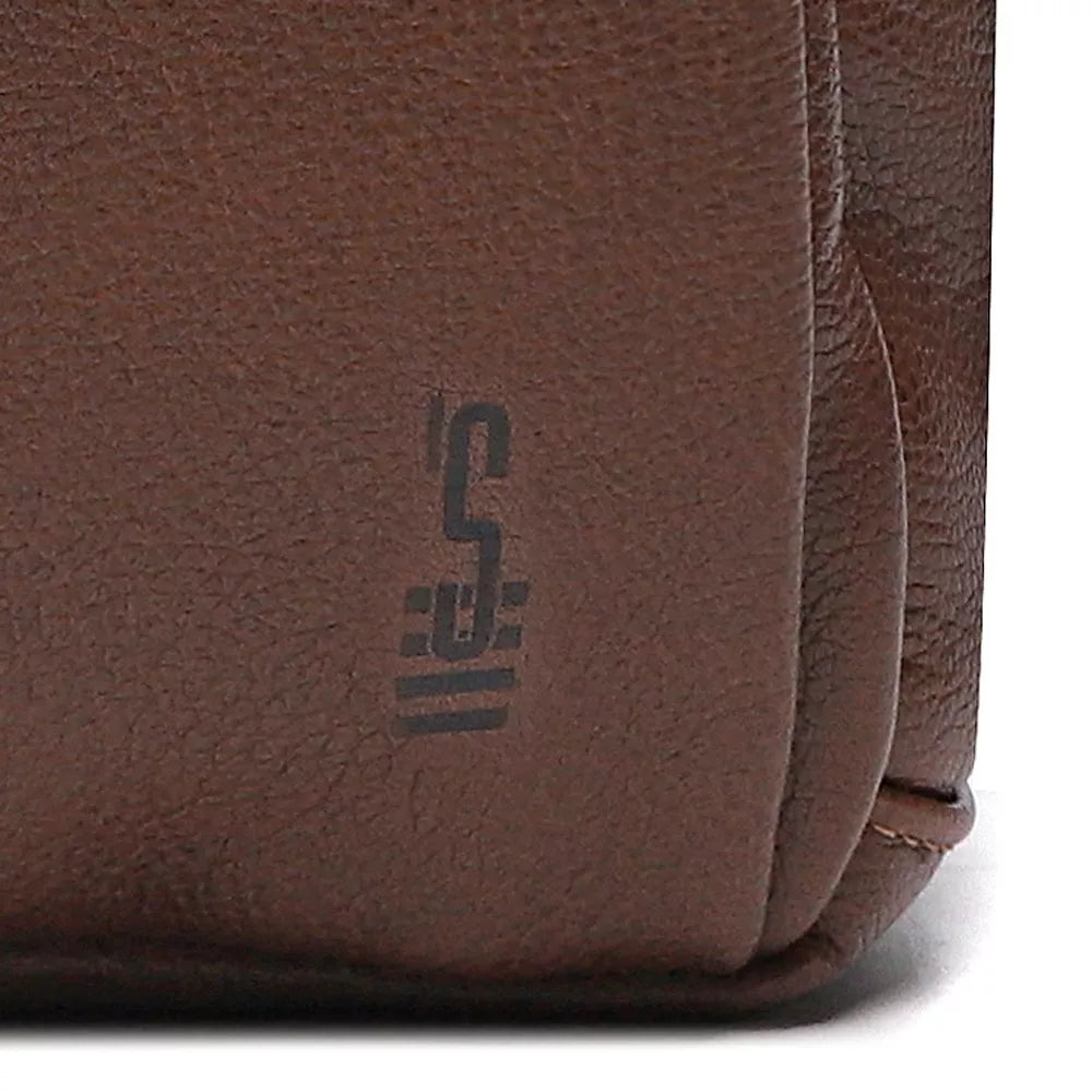 MOCHILA PORTA NOTEBOOK MASCULINA EM COURO MARROM - WHISKY
