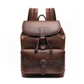 MOCHILA PORTA NOTEBOOK MASCULINA EM COURO MARROM - CONHAQUE