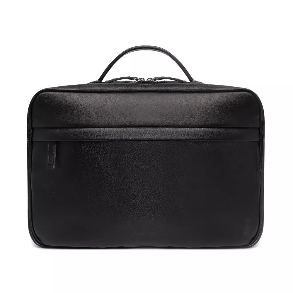 Pasta Porta Notebook Masculina Em Couro Preto