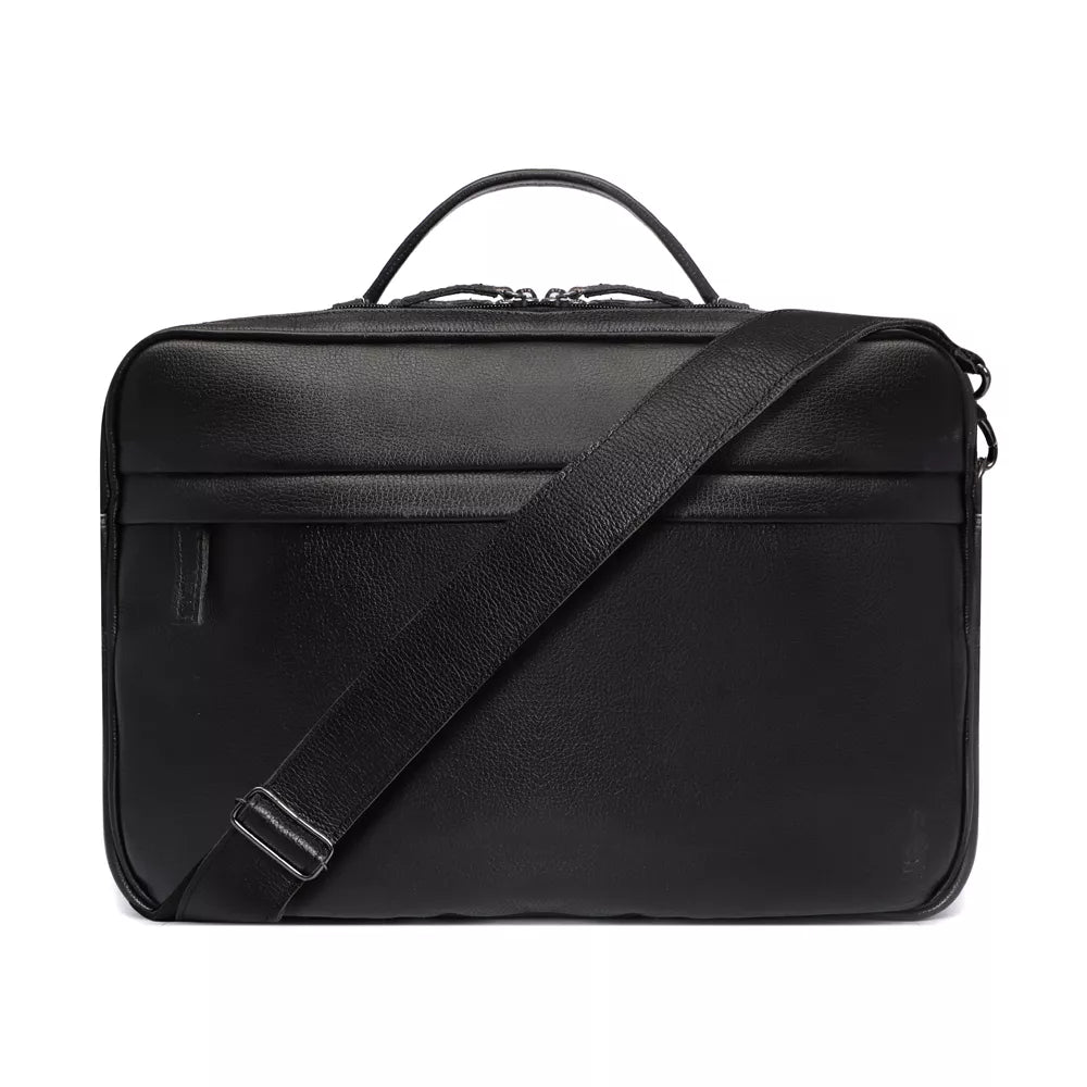Pasta Porta Notebook Masculina Em Couro Preto
